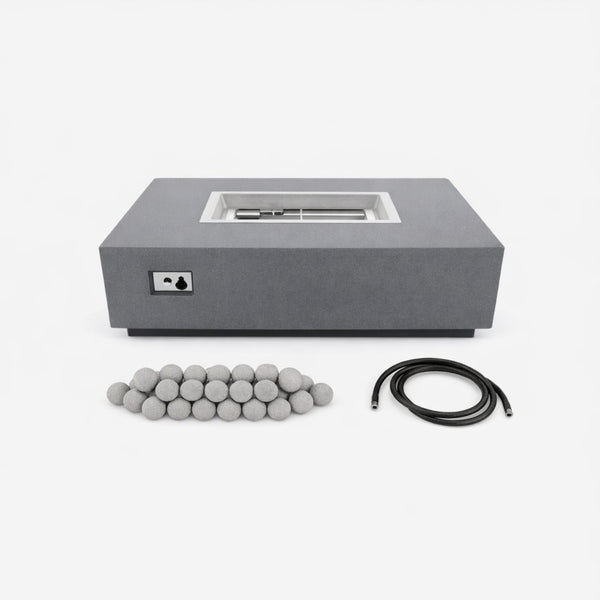 Concrete Fire Pit Table - Rectangular